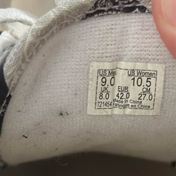 Vans customs Black and White Patchwork old skool Sneakers - Picture 7 of 8